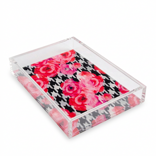 Acrylic Tray - Roses