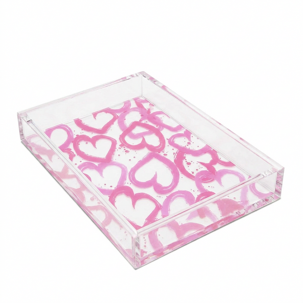 Acrylic Tray - Hearts