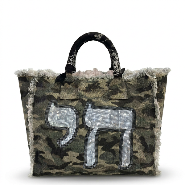 Chai Flag Canvas Fringe Bag