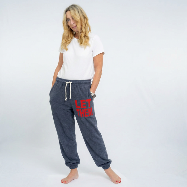 Let Them Navy Sweatpants Sample Sale