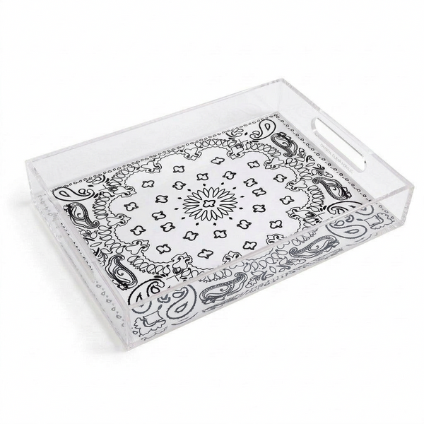 Acrylic Tray - Bandana White