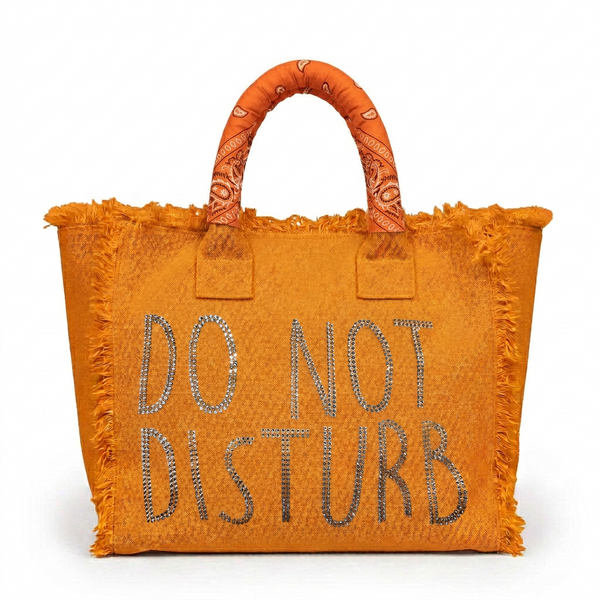 Do Not Disturb Fringe Canvas Bag