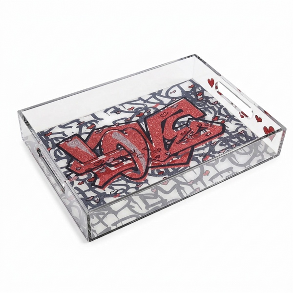 Acrylic Tray - Love Graffiti