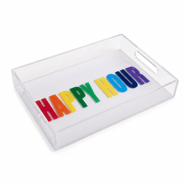 Acrylic Happy Hour  Multi Tray