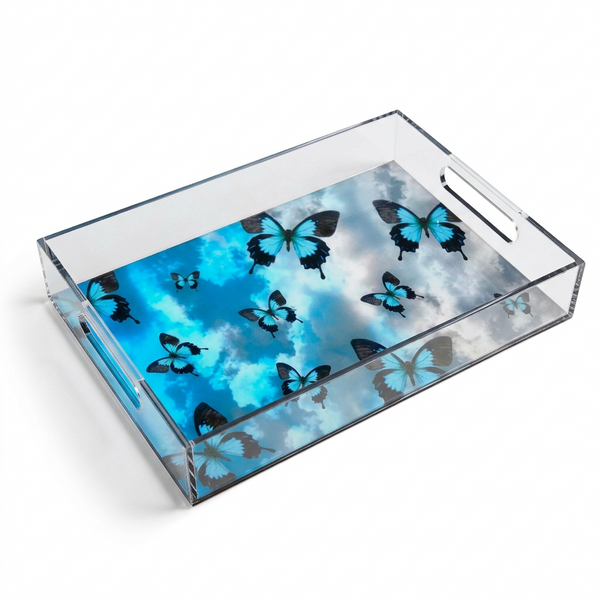 Acrylic Tray Butterflies Tray