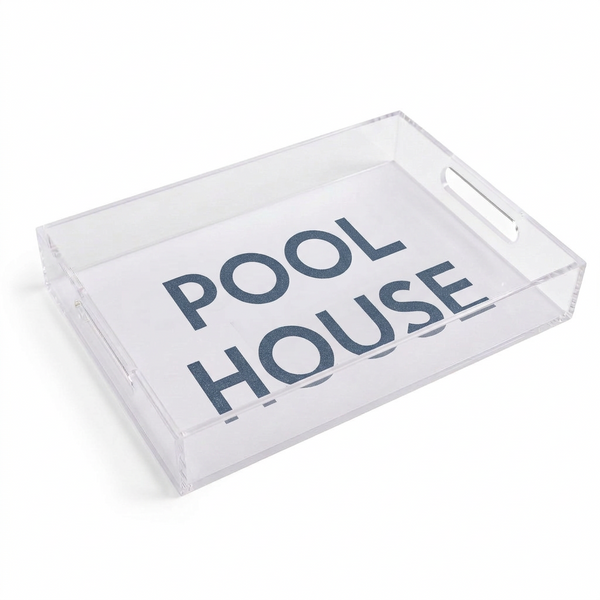 Pool House Acrylic Tray