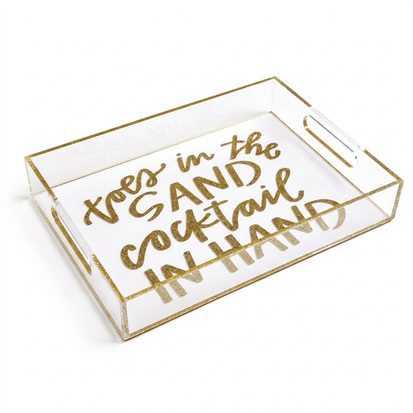 Acrylic Tray - Toes in the Sand