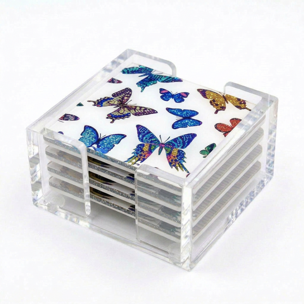 Acrylic Butterfly Coasters