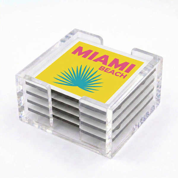 Acrylic Miami Coasters