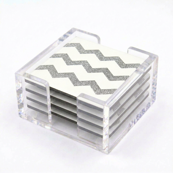 Acrylic Zig Zag Coasters