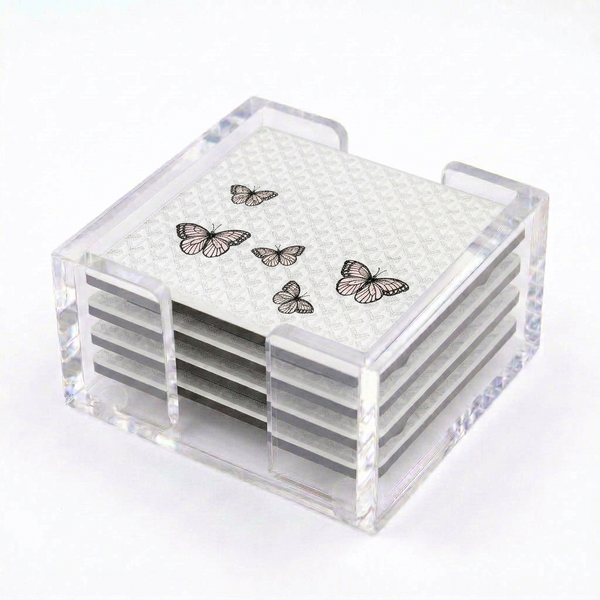 Acrylic Butterflies Designer Coasters