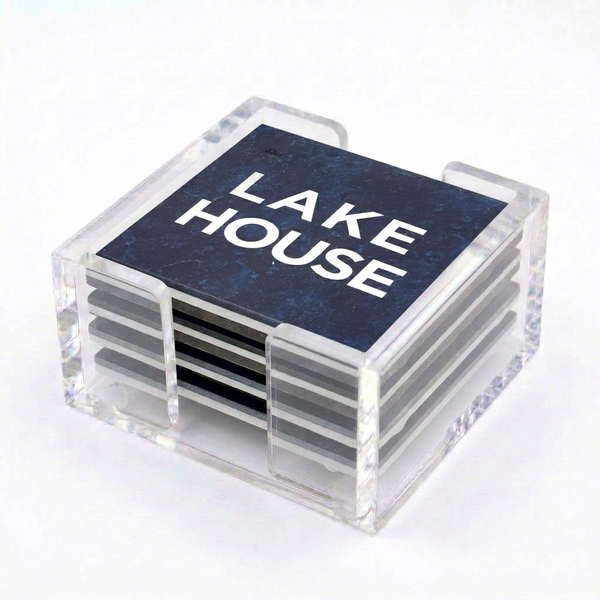Lake House Acrylic Coasters