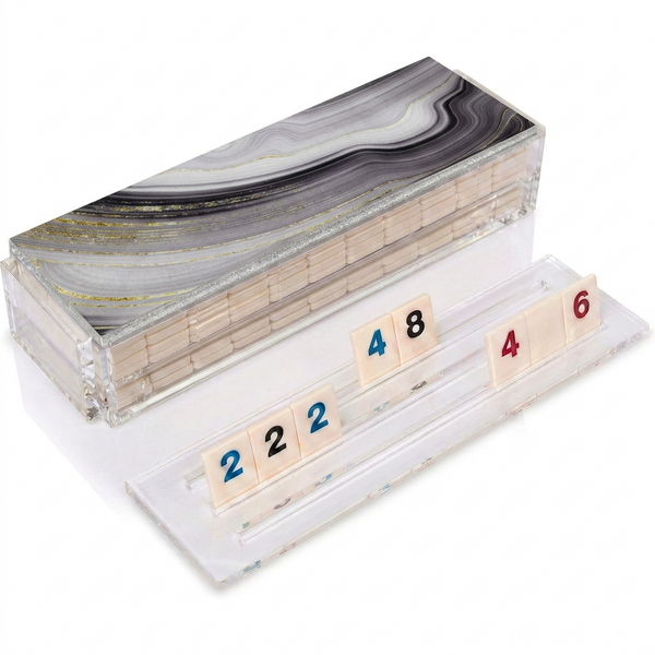 Acrylic Black Slice Multi Rummikub Game