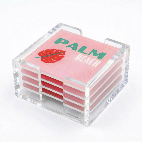 Acrylic Palm Beach Coasters