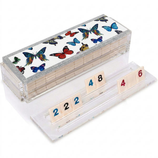 Acrylic Butterflies Multi Rummikub Game