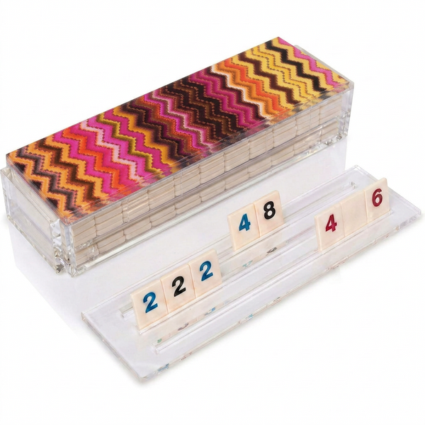 Acrylic Zig Zag Rummikub Game