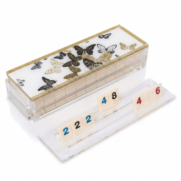 Acrylic Gold Butterflies Rummikub