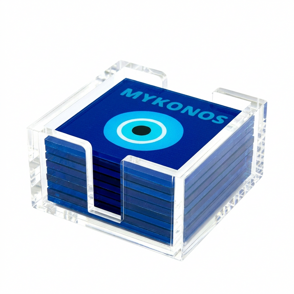 Acrylic Mykonos Coasters