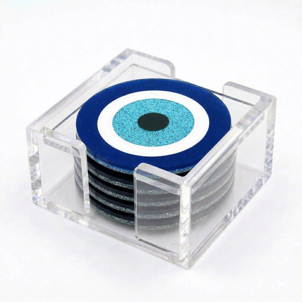 Acrylic Evil Eye Coasters
