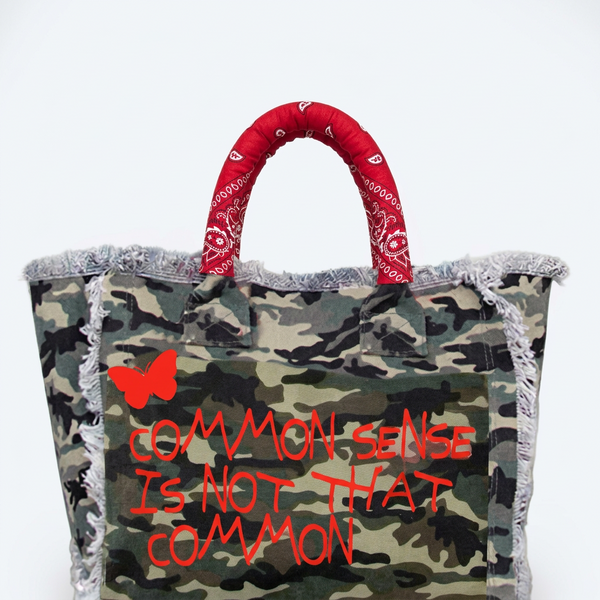 Common Sense Fringe Canvas Bag