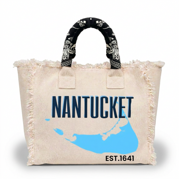 Nantucket Fringe Canvas Bag