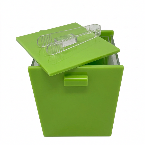 Acrylic Lime Green Ice Bucket with Tongs