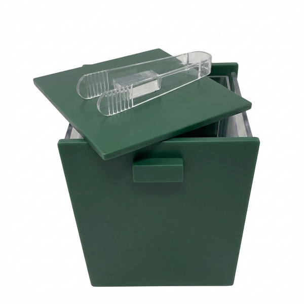 Acrylic Ice Bucket with Tongs – Green