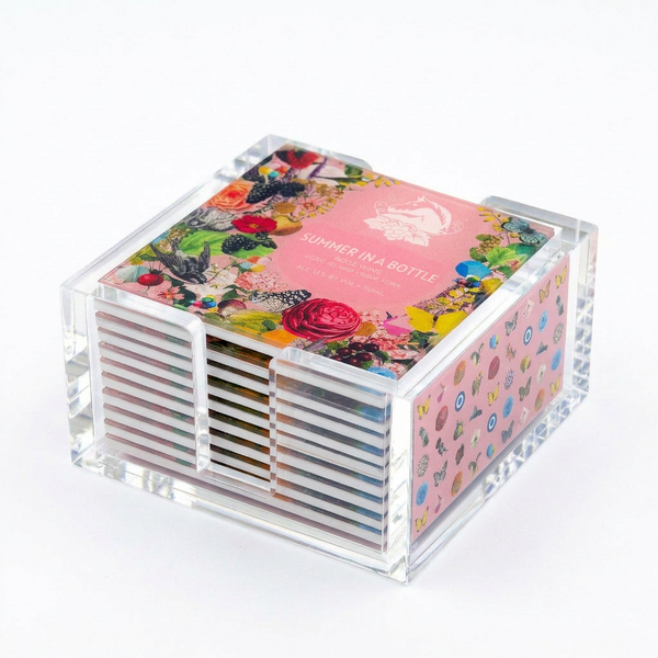 Acrylic Summer in a Bottle Coasters