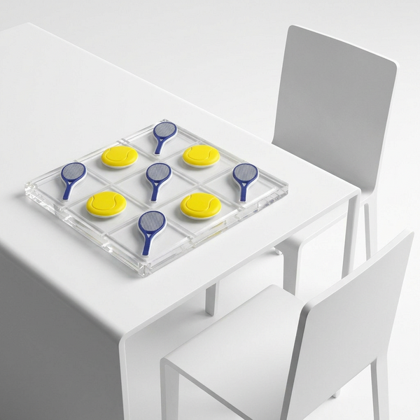 Acrylic Tic Tac Toe Tennis Game