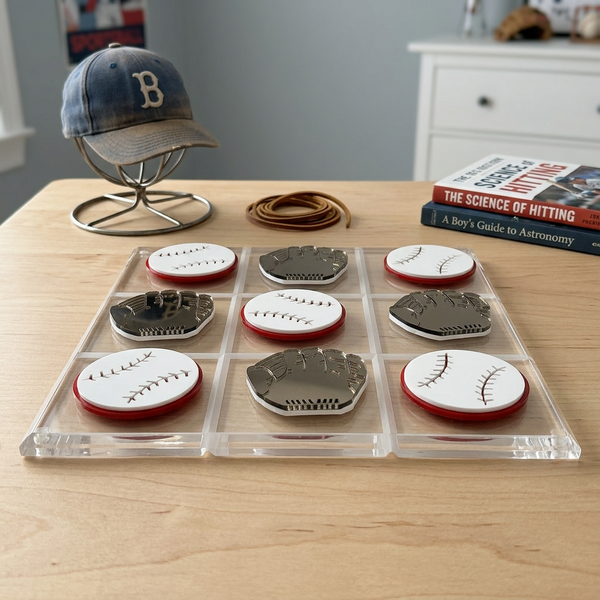 Acrylic Tic Tac Toe Baseball