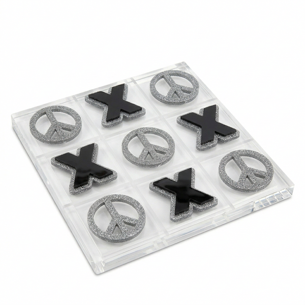 Acrylic Tic Tac Toe Peace X Game
