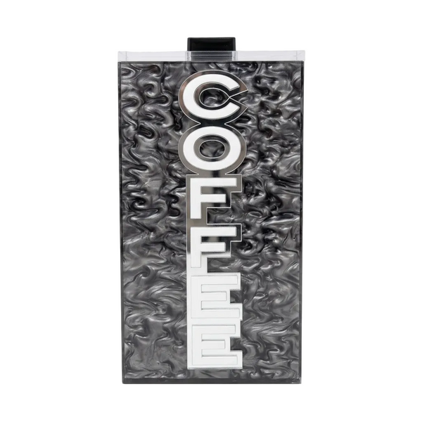 Decorative wall art with 'COFFEE' text on a textured background