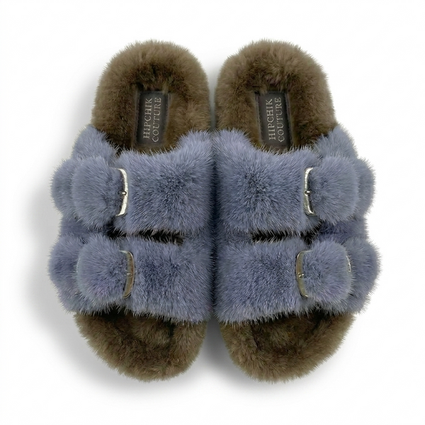 Mink Sandal Shoes - Denim Natural