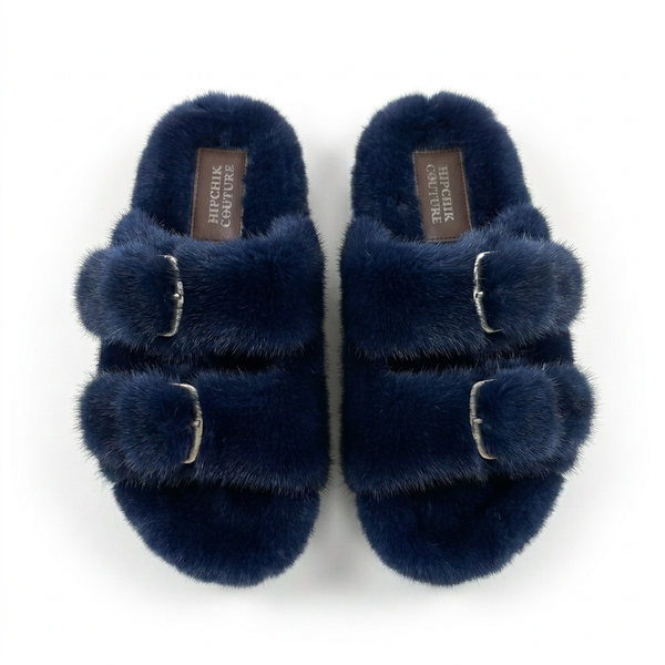 Mink Sandal Shoes - Navy
