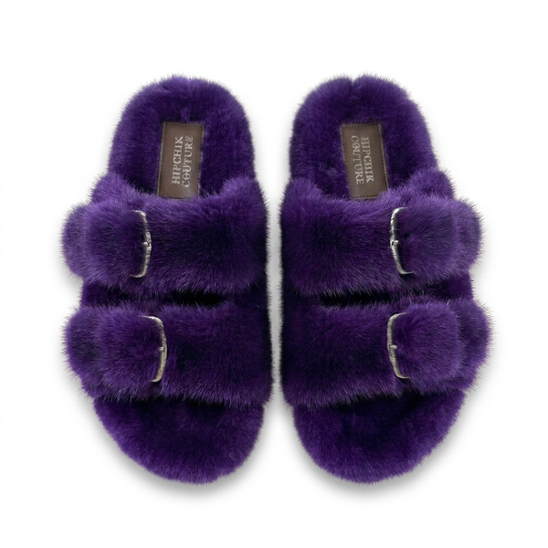Mink Sandal Shoes - Purple