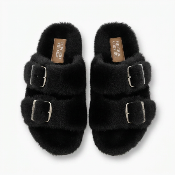 Mink Sandal Shoes - Black