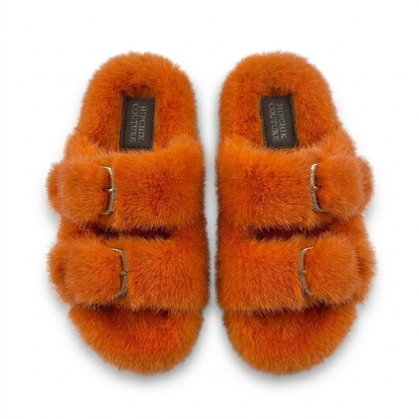 Mink Sandal Shoes - Orange