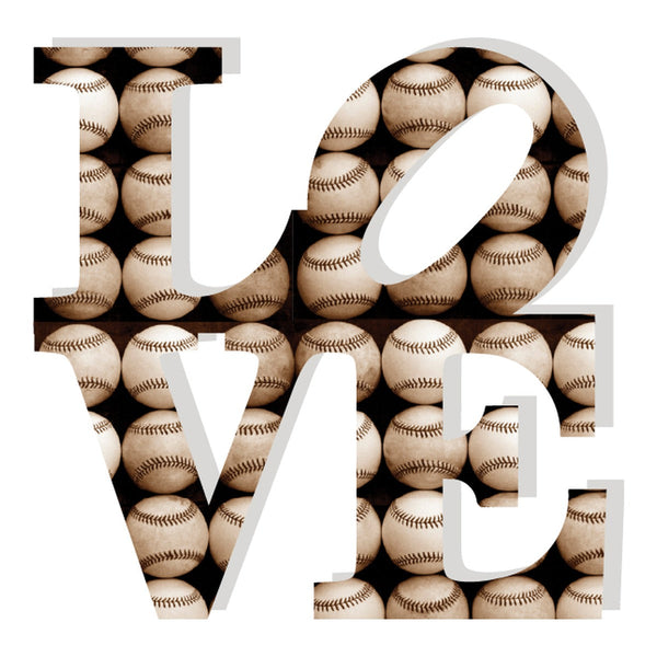 Love Acrylic Object Designer Shelf Decor Baseball