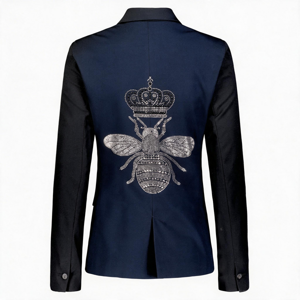 Blazer - Rhinestone Silver Bee - Sample Sale