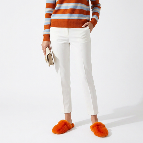 Mink Clog Shoes - Orange