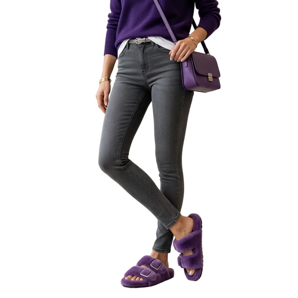 Mink Sandal Shoes - Purple