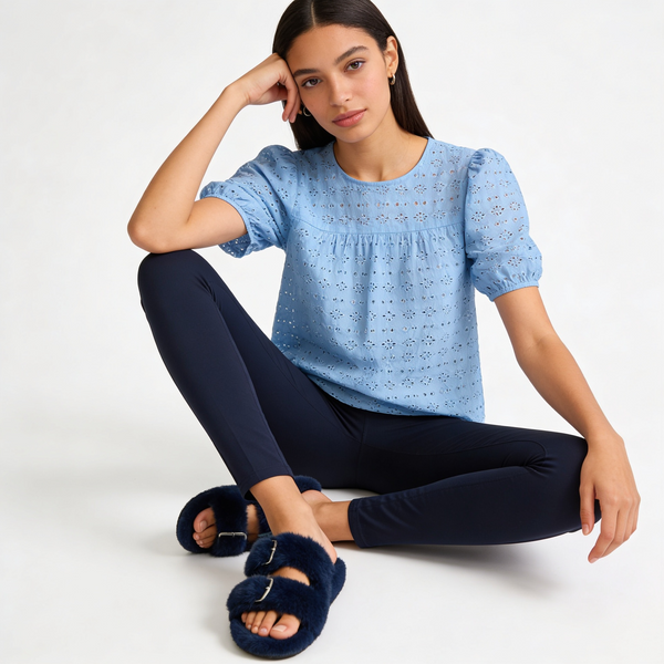 Mink Sandal Shoes - Blue