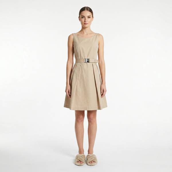 Mink Sandal Shoes Criss Cross – Cream