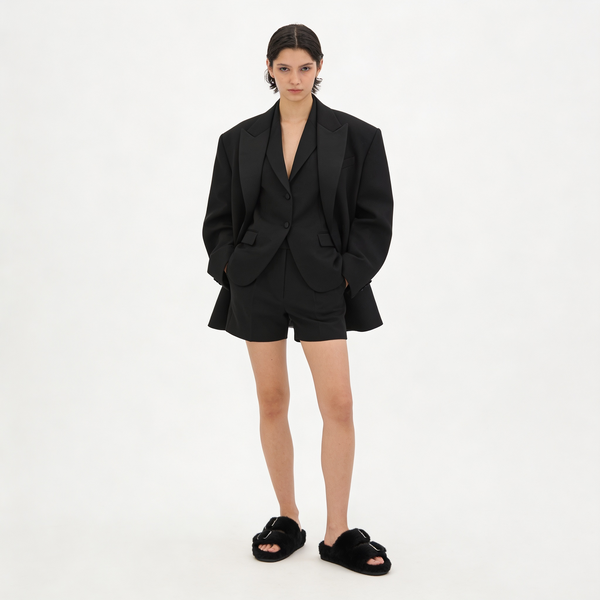 Mink Sandal Shoes - Black