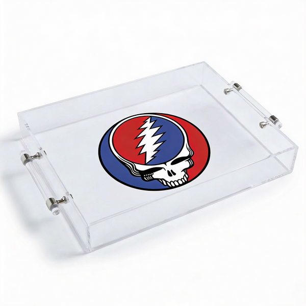 Acrylic Tray with Metal Handles - Steal My Face