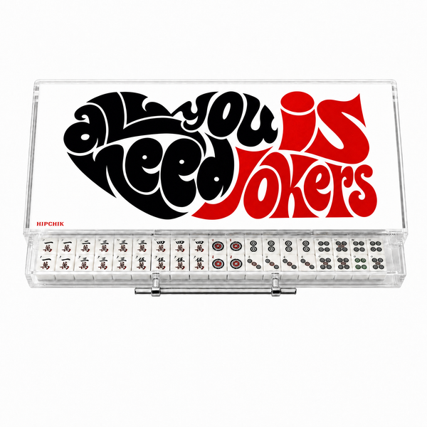 Mahjong Set All You Need is  Jokers - Acrylic