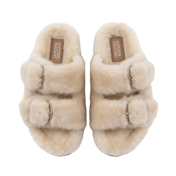 Mink Sandal Shoes - Cream
