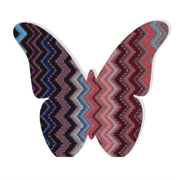 Butterfly Acrylic Object Shelf Decor Multi Rainbow in Multi Color Chevron