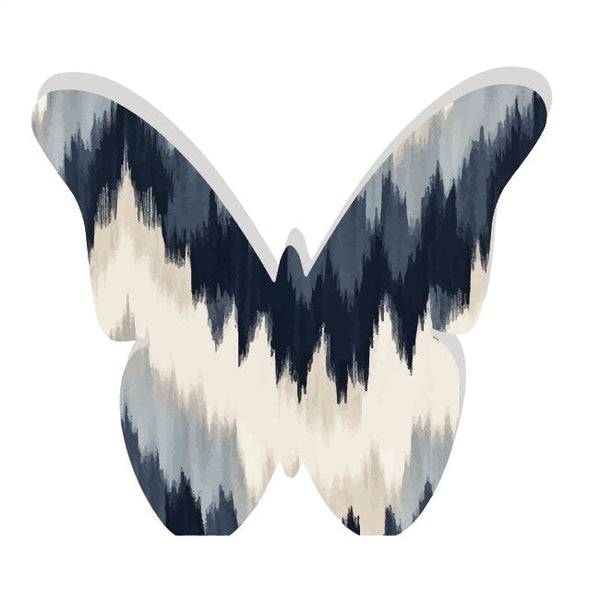 Butterfly Acrylic Object Shelf Decor Blues in Navy Boho