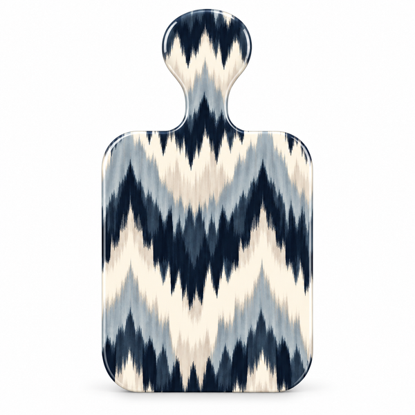 Acrylic Cheese Board - Blue Patterns